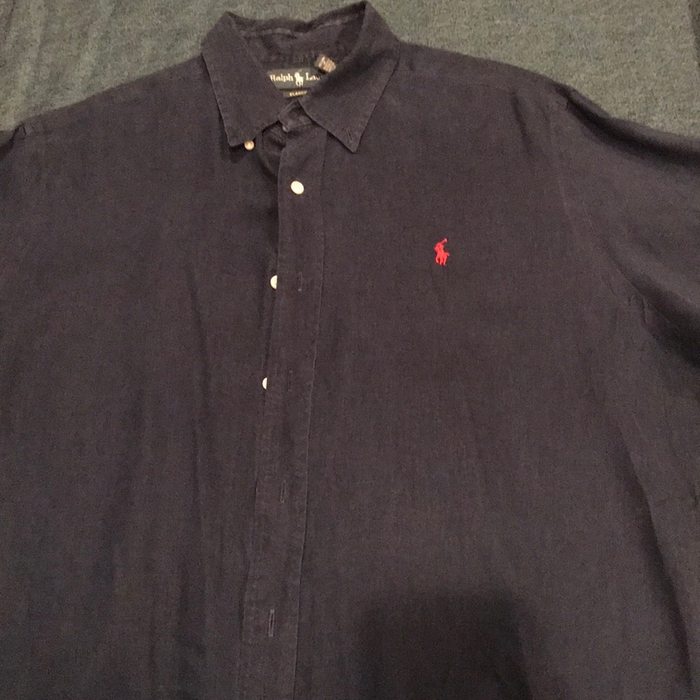 Men’s linen polo